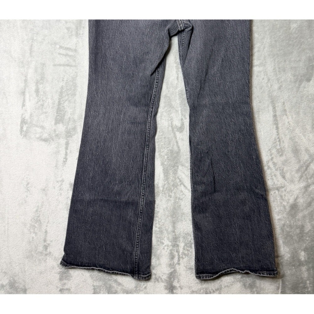 Levis Premium 70s High Flare Jeans Womens 30x32 Denim Black - Picture 6 of 7